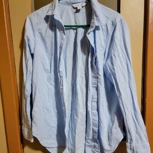 Old Navy | The Classic Shirt, Long Sleeve, Button-up Men | Color: Blue | Size: L